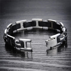 Men's Black Titanium Steel Bracelet