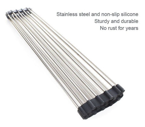 Roll Up Kitchen Mat & Rack