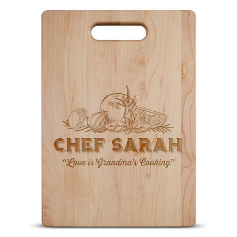 Love is Grandma's Kitchen Cutting Board