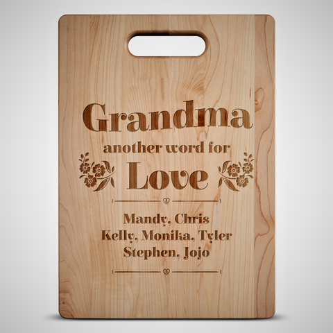 Another Word For Love Cutting Board