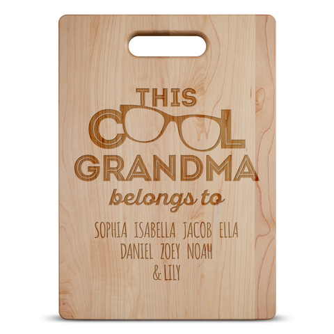 This Cool Grandma Belongs To Cutting Board