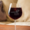 Image of Couples Love Wine Glass