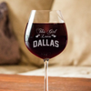 Image of This Girl Loves - Personalized Wine Glass