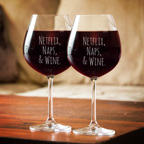 Netflix Wine Glass