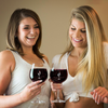 Image of Couples Hug Wine Glass