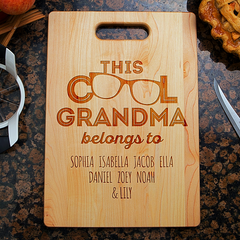 This Cool Grandma Belongs To Cutting Board