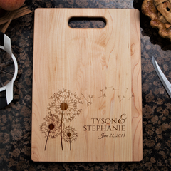 Couples Love Cutting Board - Dandelion