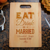 Image of Eat Drink and Be Married Cutting Board