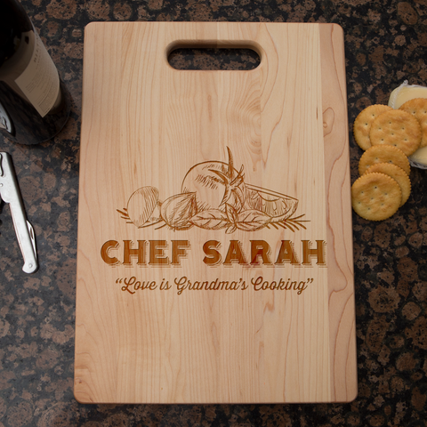 Love is Grandma's Kitchen Cutting Board