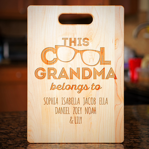 This Cool Grandma Belongs To Cutting Board