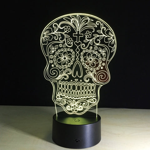 Limited Offer: Sugar Skull 3D Illusion Lamp