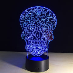 Limited Offer: Sugar Skull 3D Illusion Lamp