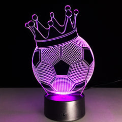 Soccer Princess Ball 3D LED Lamp