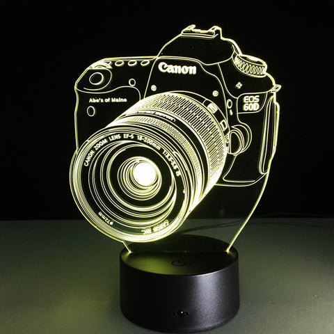 Limited Offer: Camera 3D Illusion Lamp