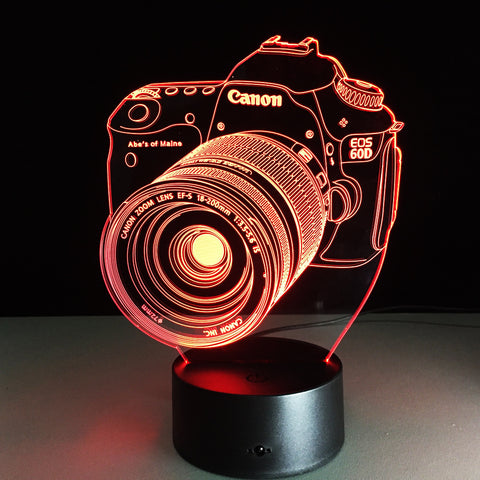 Limited Offer: Camera 3D Illusion Lamp