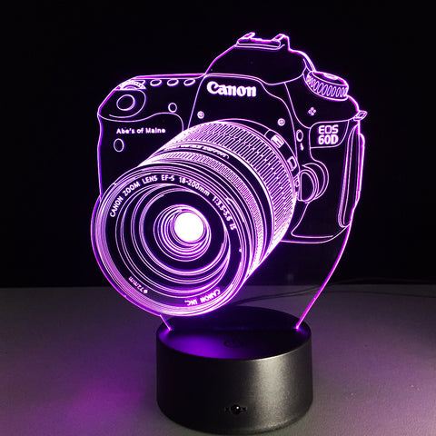 Limited Offer: Camera 3D Illusion Lamp