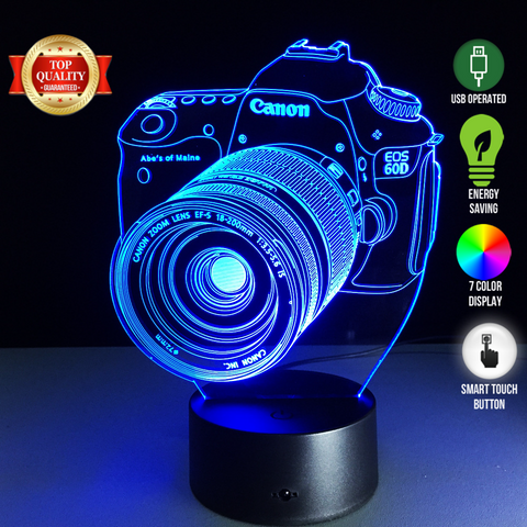 Limited Offer: Camera 3D Illusion Lamp