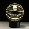 Image of Warriors Ball 3D LED Lamp