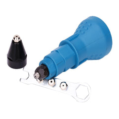 Rivet Gun for Cordless Drill Electric Rivet Nut Gun Riveting Tool Cordless Riveting Drill Adaptor Insert Nut ToolWith 3pcs Convertible Head