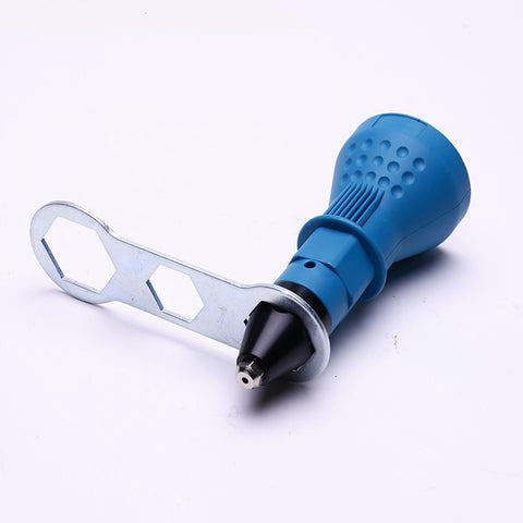 Rivet Gun for Cordless Drill Electric Rivet Nut Gun Riveting Tool Cordless Riveting Drill Adaptor Insert Nut ToolWith 3pcs Convertible Head