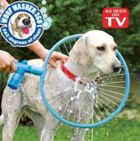 Woof Washer 360 pet dog Gently clean canine coats with ring-shaped