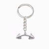 Image of dumbbell weight barbell keychain