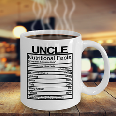 Uncle Nutritional Facts Mug