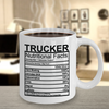 Image of Trucker Nutritional Facts Mug