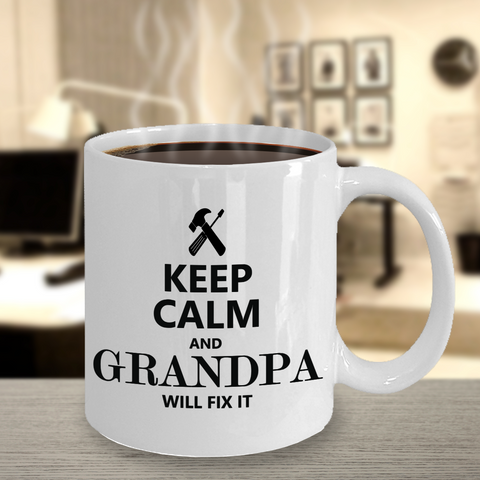 Keep Calm Grandpa Mug