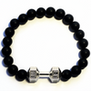 Image of Buy One Get One Free: Black Matte Dumbbell Bracelet