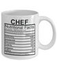 Image of Chef Nutritional Facts Mug