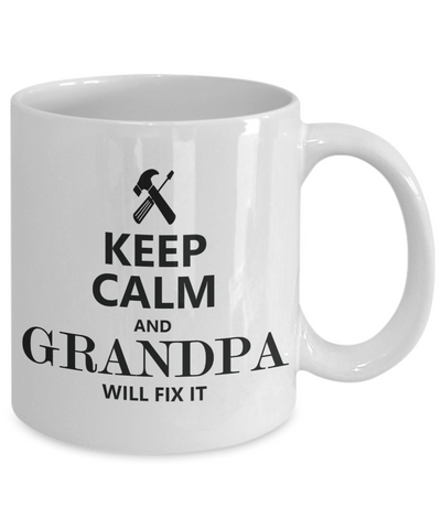 Keep Calm Grandpa Mug