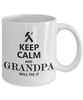 Image of Keep Calm Grandpa Mug