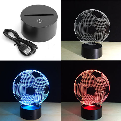 Soccer Ball 3D LED Lamp