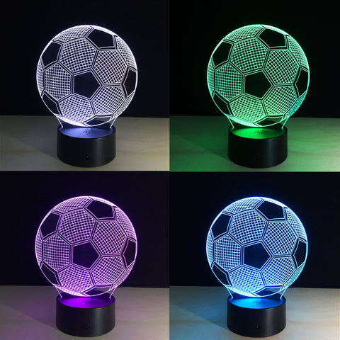 Soccer Ball 3D LED Lamp