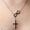 Image of Cross Infinity Necklace