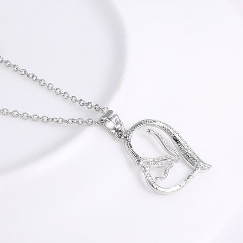 100% Sterling Silver Horse Pendant Necklace