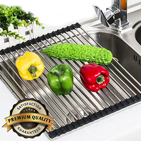 Roll Up Kitchen Mat & Rack