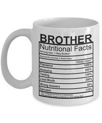 Brother Nutritional Facts Mug