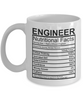 Image of Engineer Nutritional Facts Mug