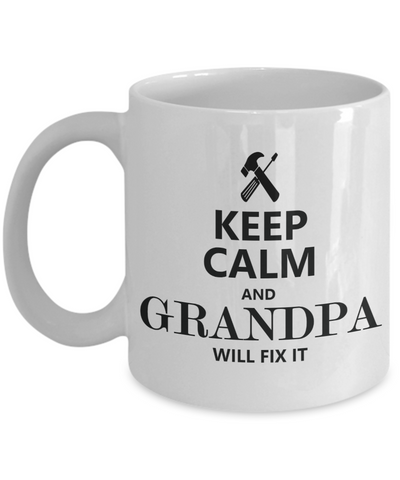 Keep Calm Grandpa Mug