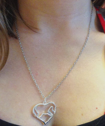 Silver Horse Necklace