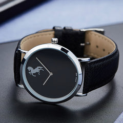 70% OFF: Ultra Sleek Luxury Men's Leather Horse Watch