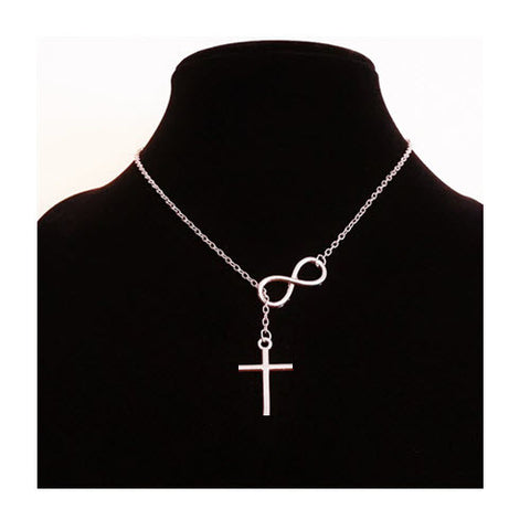 Cross Infinity Necklace