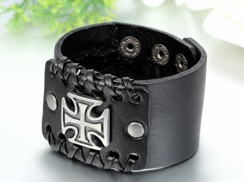 Men's Leather Cuff Bracelet