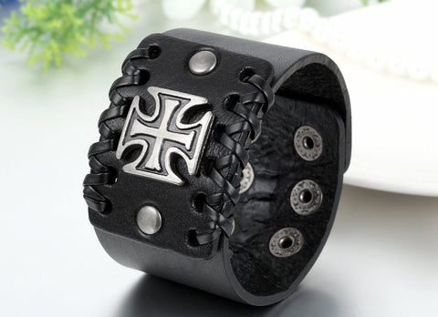 Men's Leather Cuff Bracelet