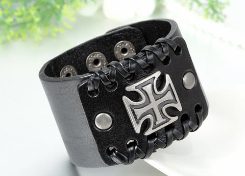 Men's Leather Cuff Bracelet