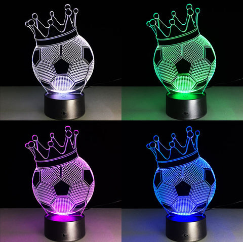 Soccer Ball 3D LED Lamp