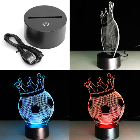 Soccer Ball 3D LED Lamp