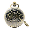 Image of Bronze United States Veterans Never Forget Pocket Watch